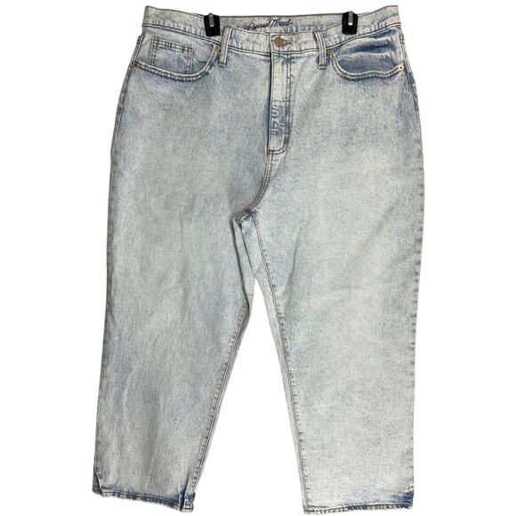 Universal Thread Vintage Straight Jeans Women Plus 18 Light Blue Acid Wash Retro - Picture 1 of 6